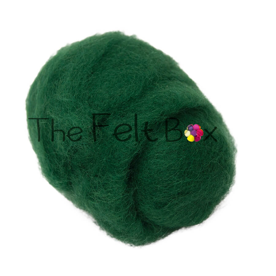 Carded NZ Wool For Needle Felting Batts - Forest #69