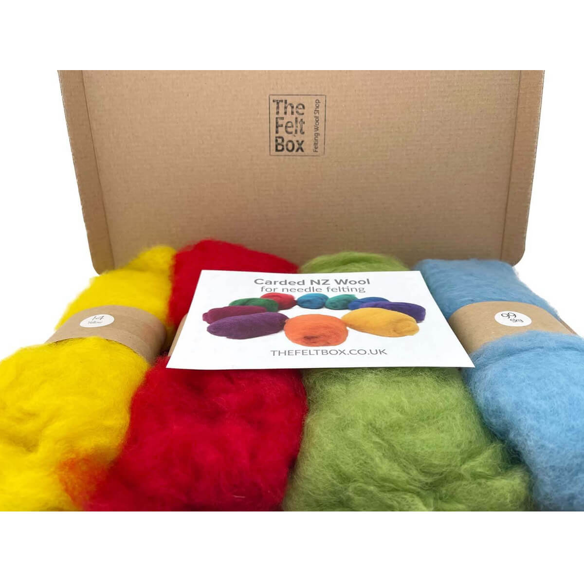 Carded Felt Needle Felting Wool Batting The Felt Box Test Box Free UK Post