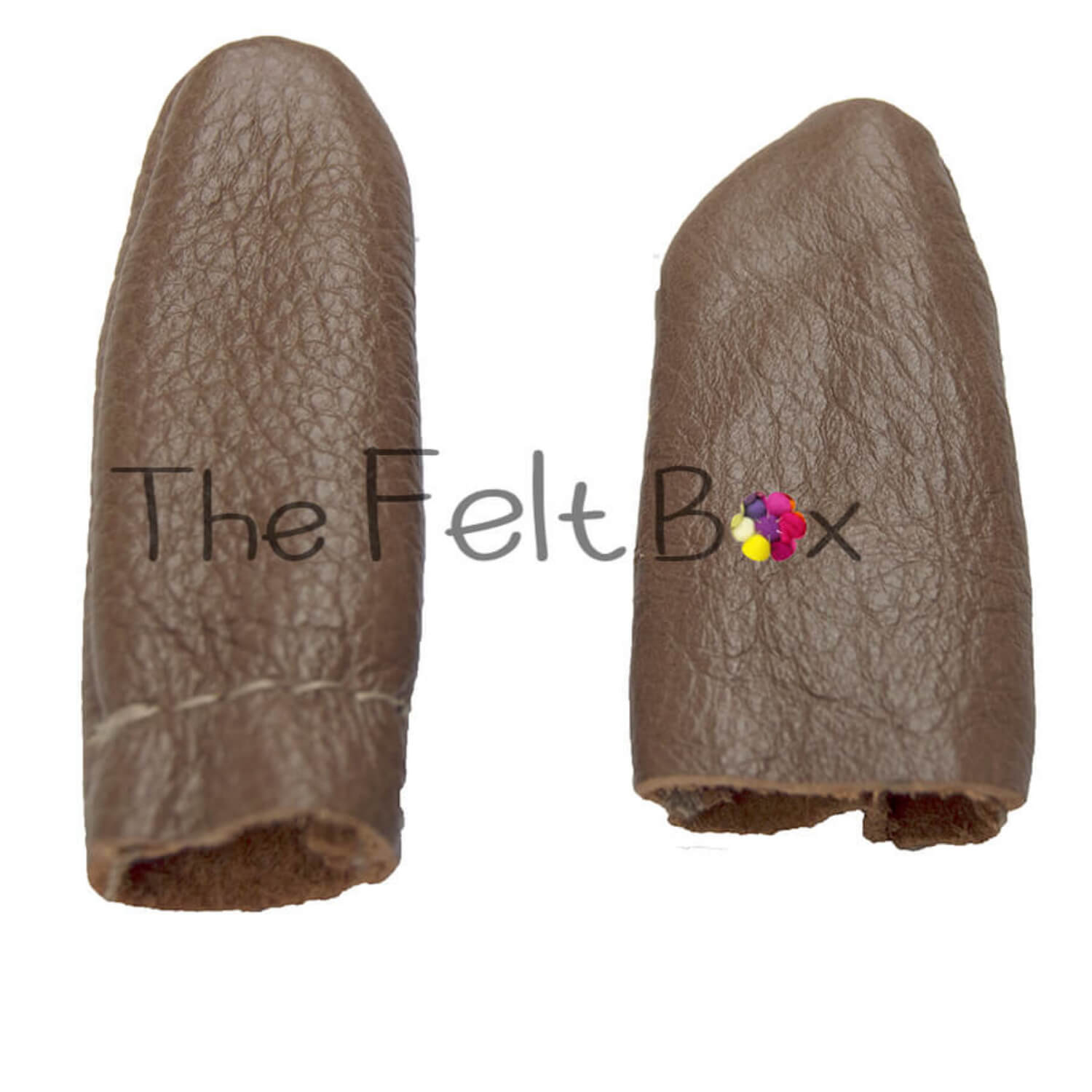 UUYYEO Needle Felting Finger Protectors - 3 Pairs Leather Guards For Hand Sewing & Craft Protection