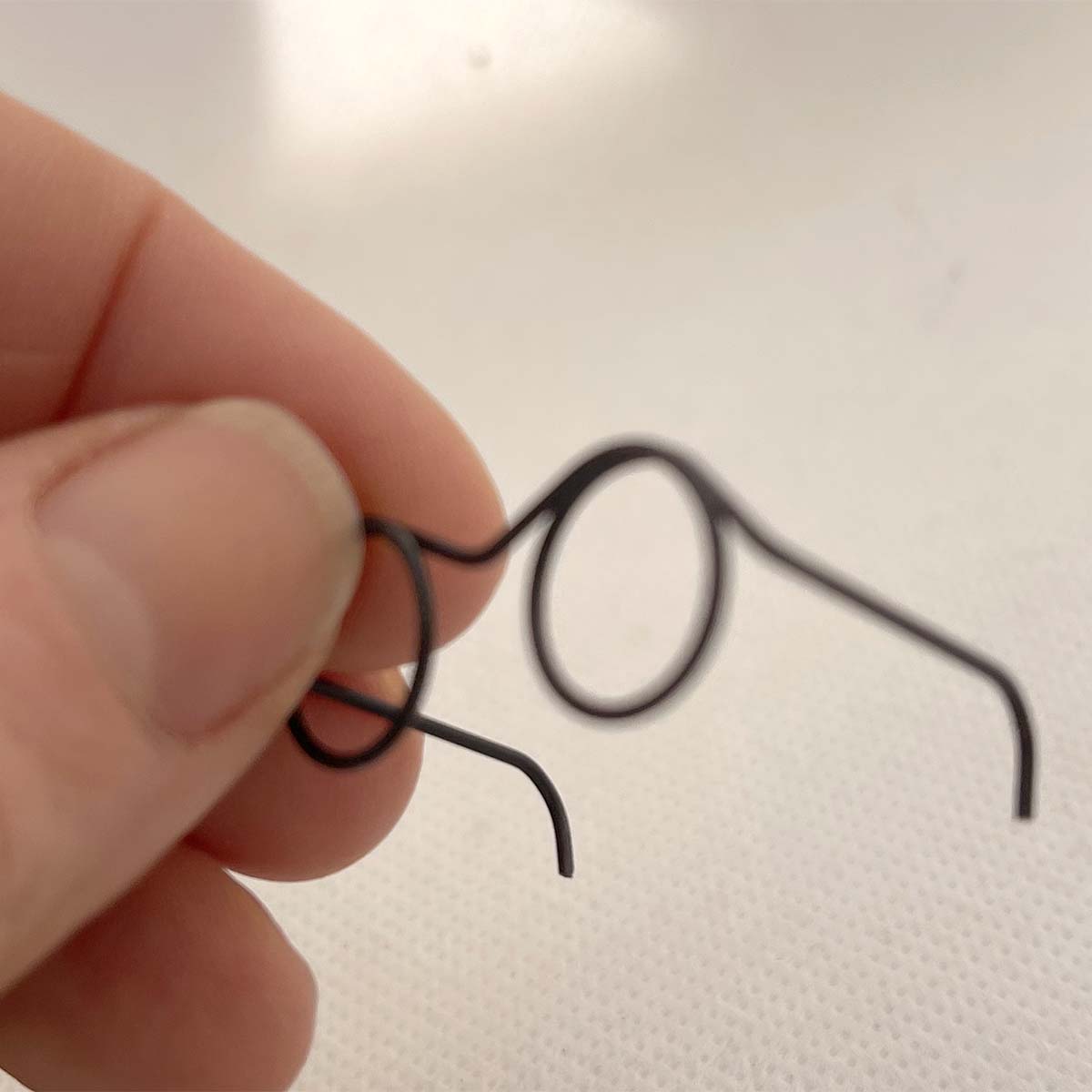 Spectacles Glasses for Needle Felting Black W 32 mm