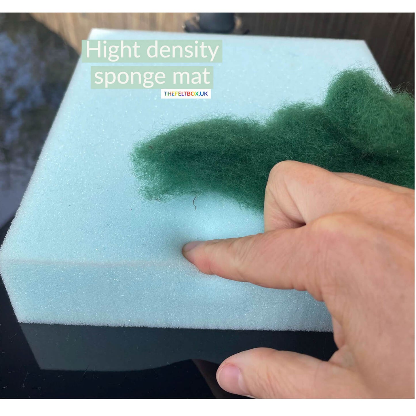 Needle Felting Pad High Density Sponge Foam Mat Felting Surface 3D Tools 20 20 5 cm
