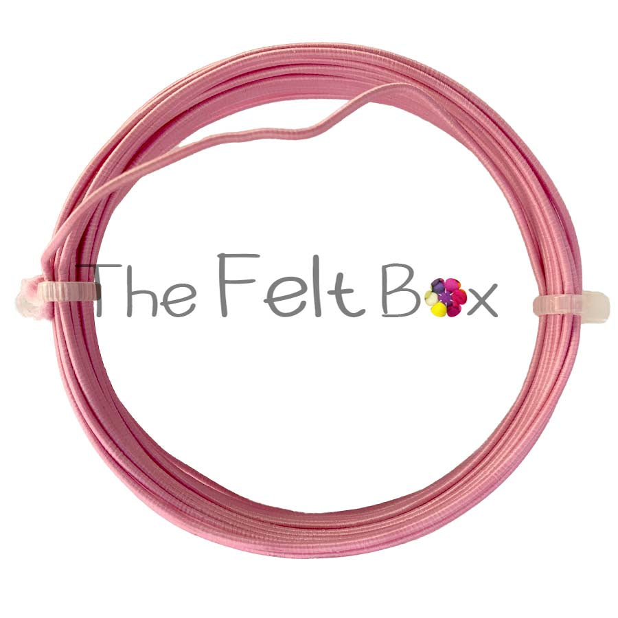 Armature Wire Needle Felting Textile Covered Aluminium Craft Wire Pink 0.9 mm 4m