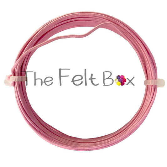 Armature Wire Needle Felting Textile Covered Aluminium Craft Wire Pink 0.9 mm 4m