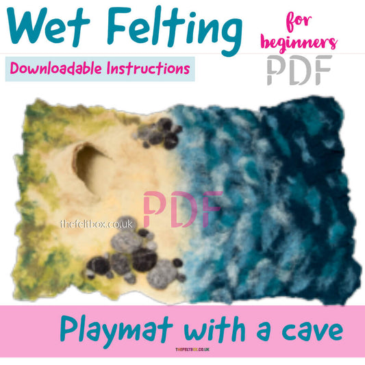 PDF Tutorial.  Wet Felting Play Mat  PDF