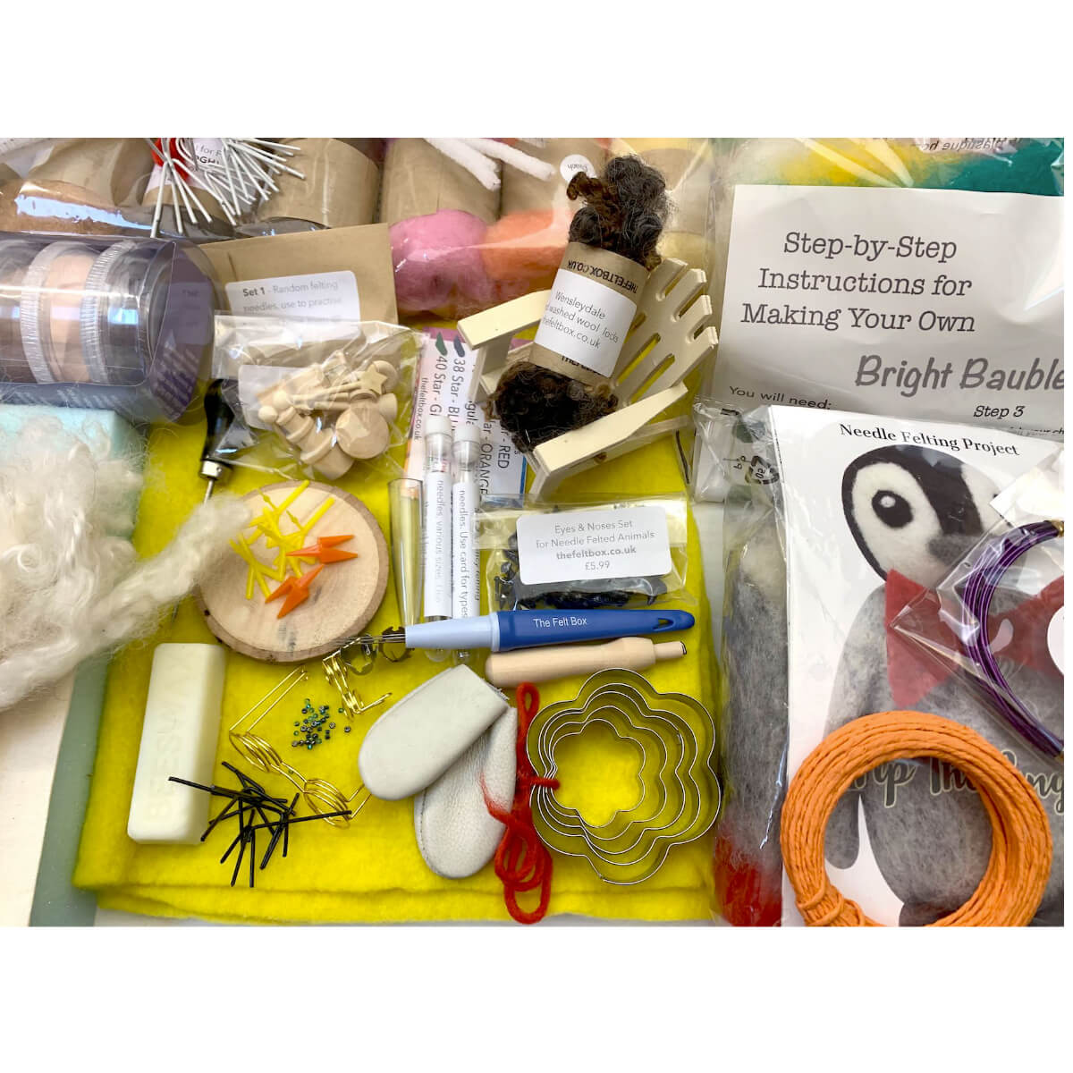 The Ultimate Needle Felting Starter Kit Wool Tools Mat Needles Value over £180