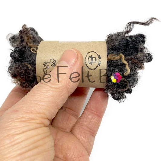 Wool Locks Fleece (40) Wensleydale  Brown 14 g
