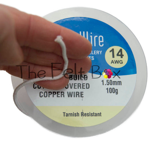 Armature Wire Cotton Covered for Needle Felting Copper Craft Wire 1.5mm 4m