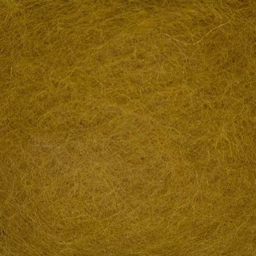 Carded Wool For Felting, Needle Felting Batting, Amber ( 113 )