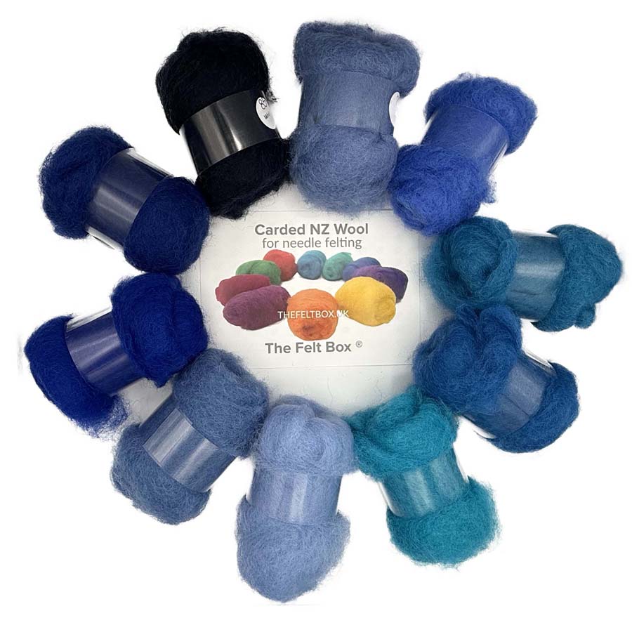 Carded Wool Shade Packs – Needle Felting Wool Mix UK | The Felt Box