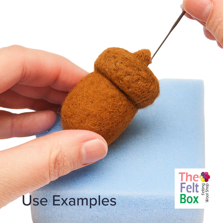 Carded NZ Wool For Needle Felting Batts - Chestnut #23