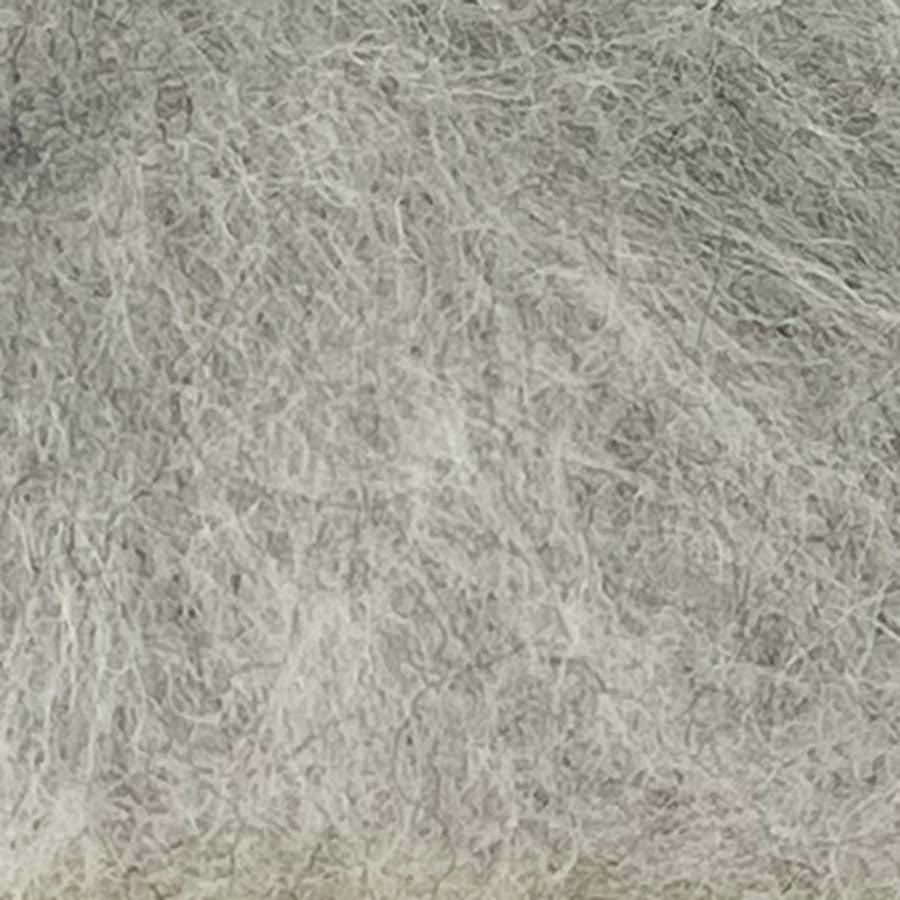 Carded Wool For Felting, Needle Felting Batting, Light Grey  ( 03)