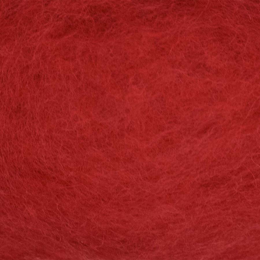 Carded Needle Felting Wool Batting Red Flame ( 31 )