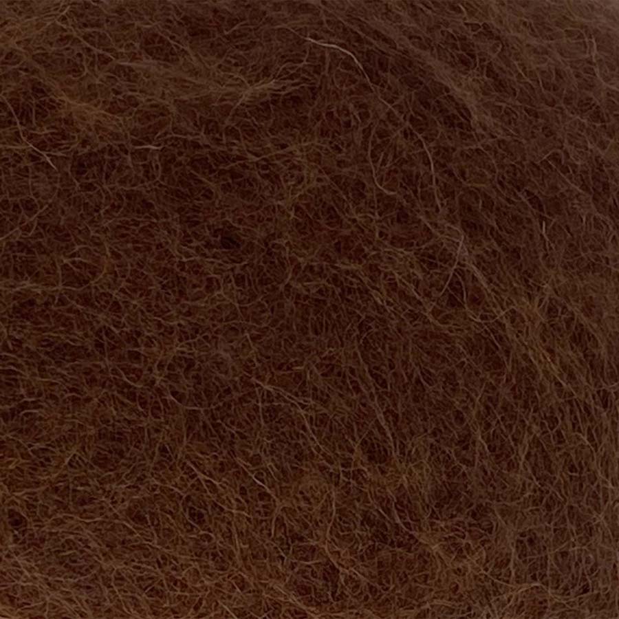 Carded Wool For Felting, Needle Felting Batting, Dark Chocolate  ( 43 )