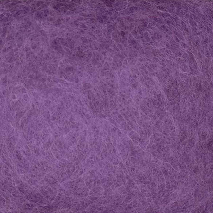 Carded Wool For Felting, Needle Felting Batting, French Lavender  ( 57 )