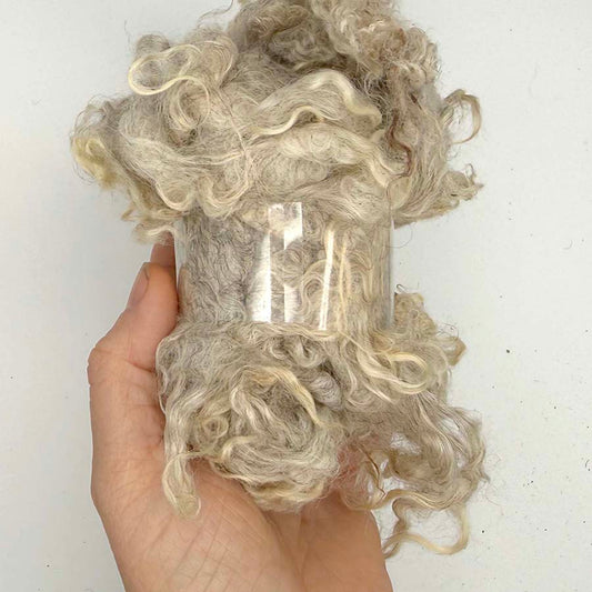 Natural Grey Wensleydale (58) Wool Locks Mixed Shades |50 g Fleece (Copy)