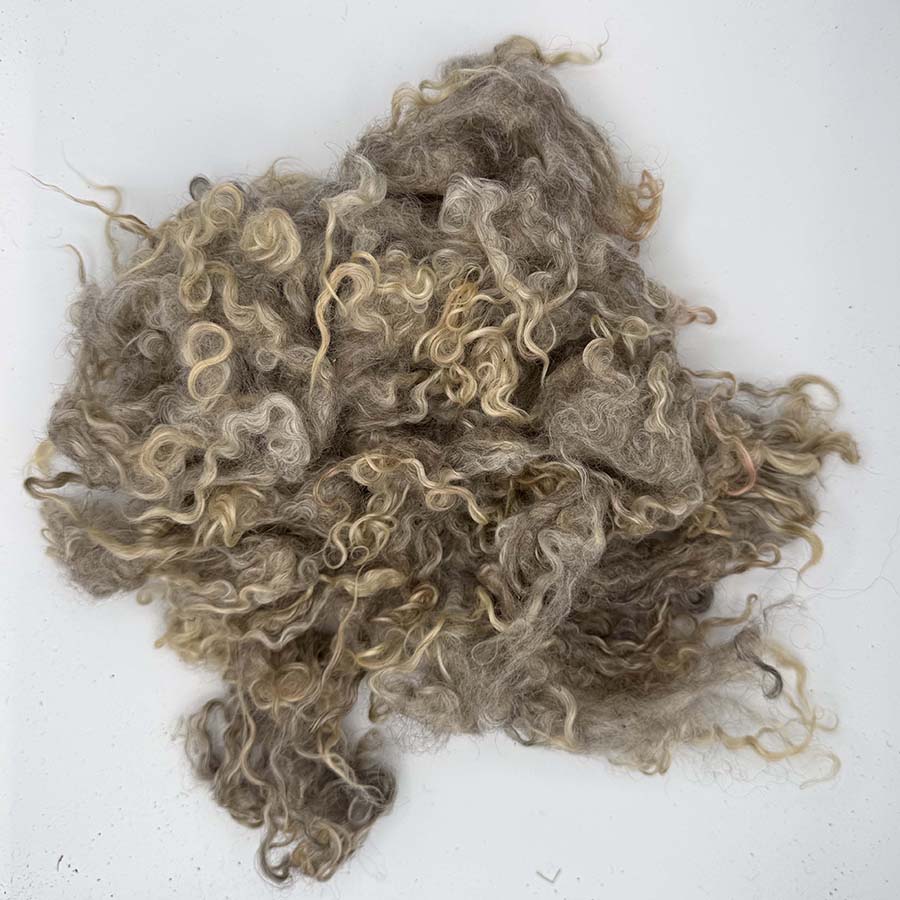 Natural Grey Wensleydale (58) Wool Locks Mixed Shades |50 g Fleece (Copy)