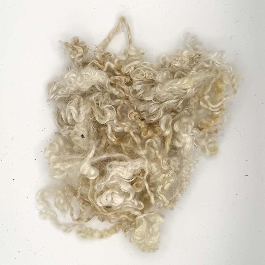 Wool Locks Fleece (62) Wensleydale Off-white, Cream 28g