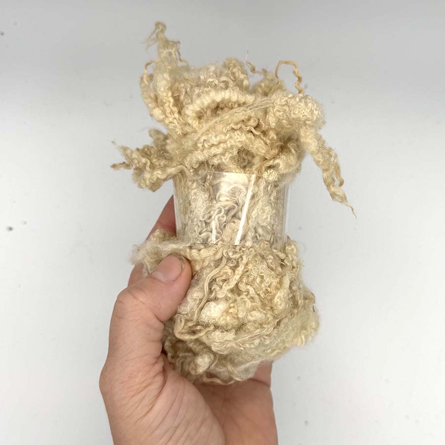 Wool Locks Fleece (63) BFL Off-white, Cream 28g