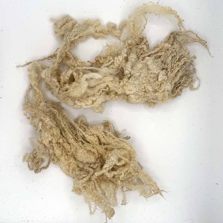 Wool Locks Fleece (63) BFL Off-white, Cream 28g