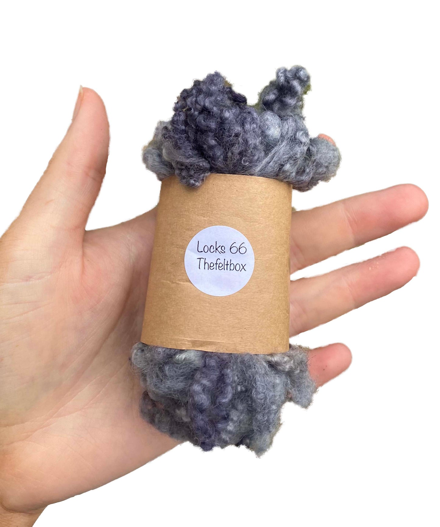 Stormy Blue-Grey Bluefaced Leicester Wool Locks (66) | 14g Fleece