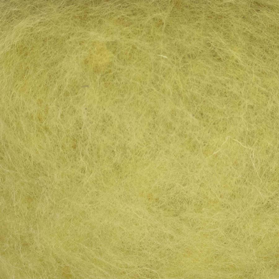 Carded Wool For Felting, Needle Felting Batting, Pear Green  ( 75 )