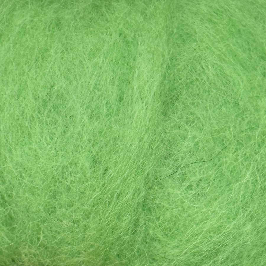 Carded NZ Wool for Needle Felting – Lime Green Batt #79 | The Felt Box UK