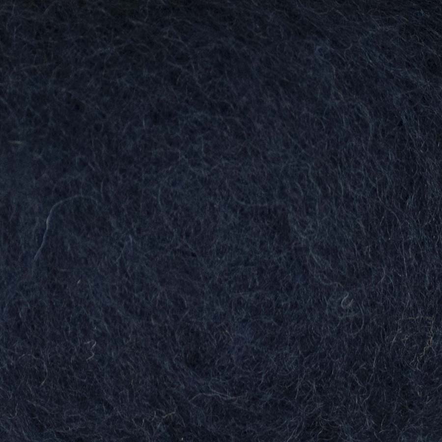 Carded Wool For Felting, Needle Felting Batting, Midnight Blue  ( 85 )