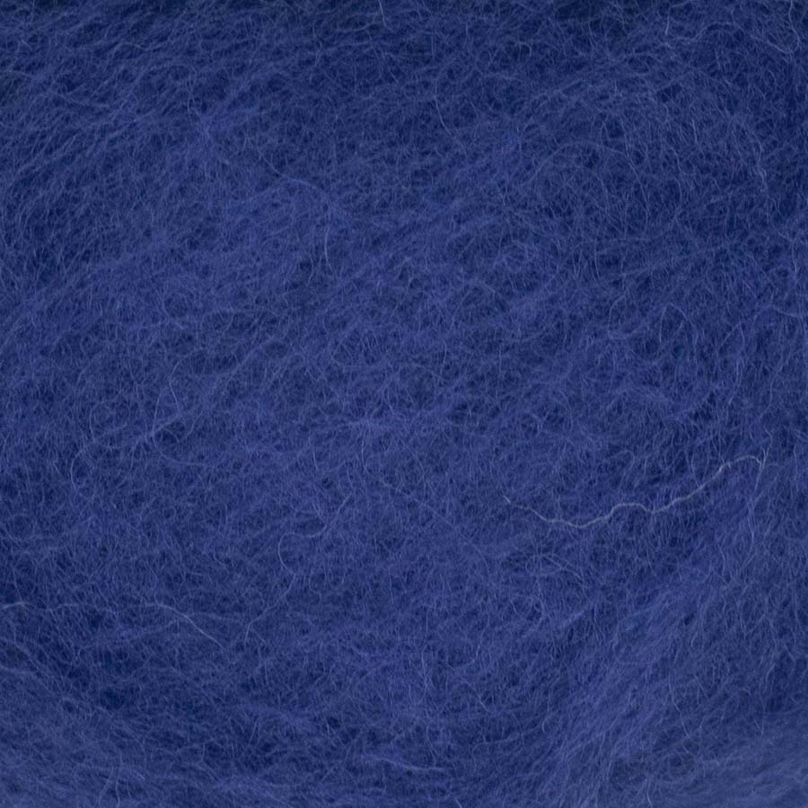 Carded Wool For Felting, Needle Felting Batting, Indigo  ( 86 )