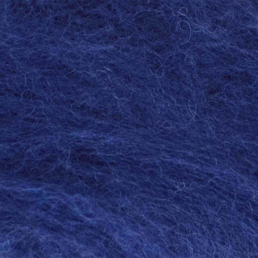 Carded Wool For Felting, Needle Felting Batting, Royal Blue  ( 89 )