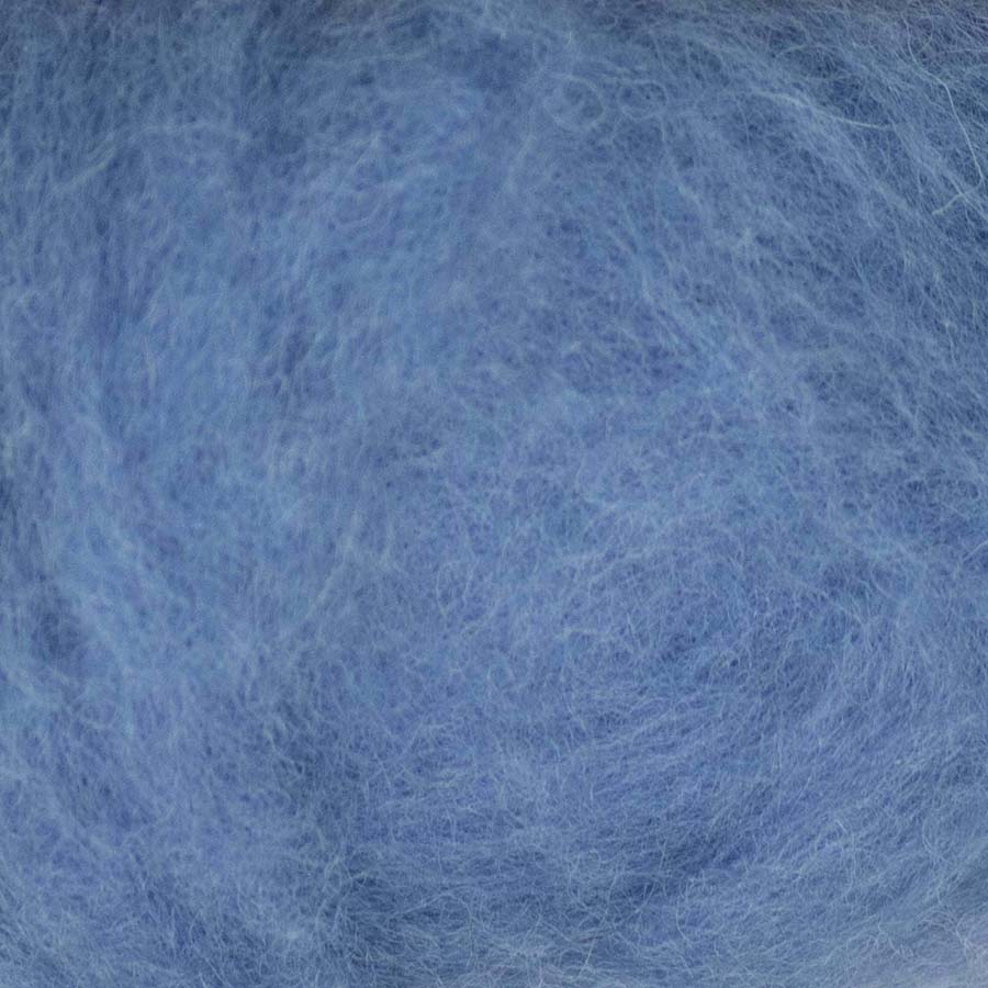 Carded Wool For Felting, Needle Felting Batting, Bleu de France  ( 91 )