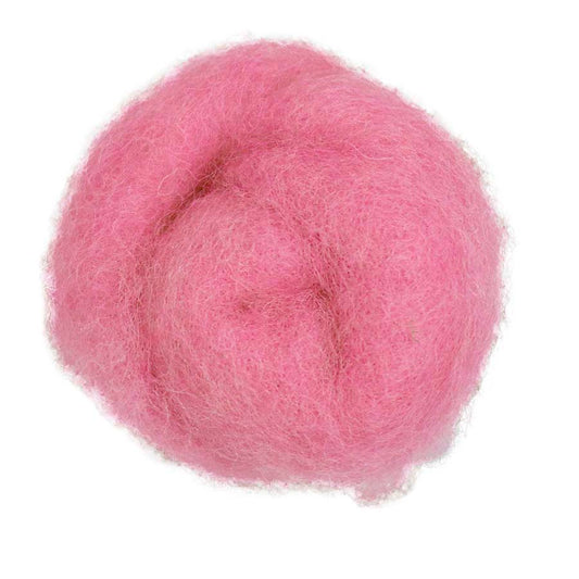 Carded Felt Wool Needle Felting Carded Batt Pink Blush Maori DHG Baby