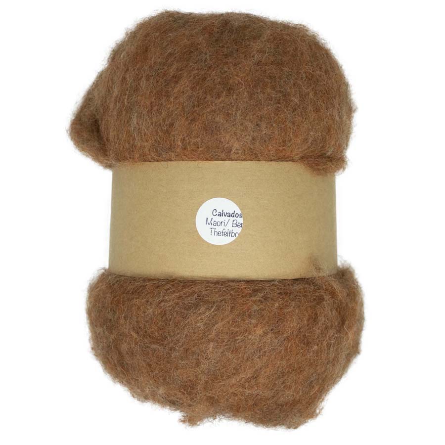 Maori & Bergschaf Carded Wool For Needle Felting ( DHG) - Calvados 20 - 500g