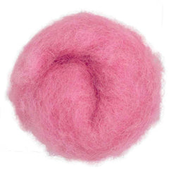 Cyclamen – Vibrant lilac-pink shade of Maori carded wool with a cool undertone. 100g wool roving for needle felting, wet felting, and fibre art. Ideal as a base fibre, firm core, or bright finishing touch.