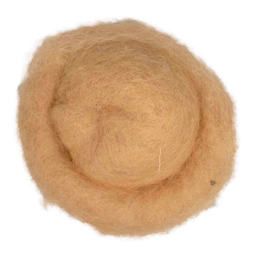 Carded Felt Wool Needle Felting Carded Batt Peach Beige Skin Nude Maori DHG Dune