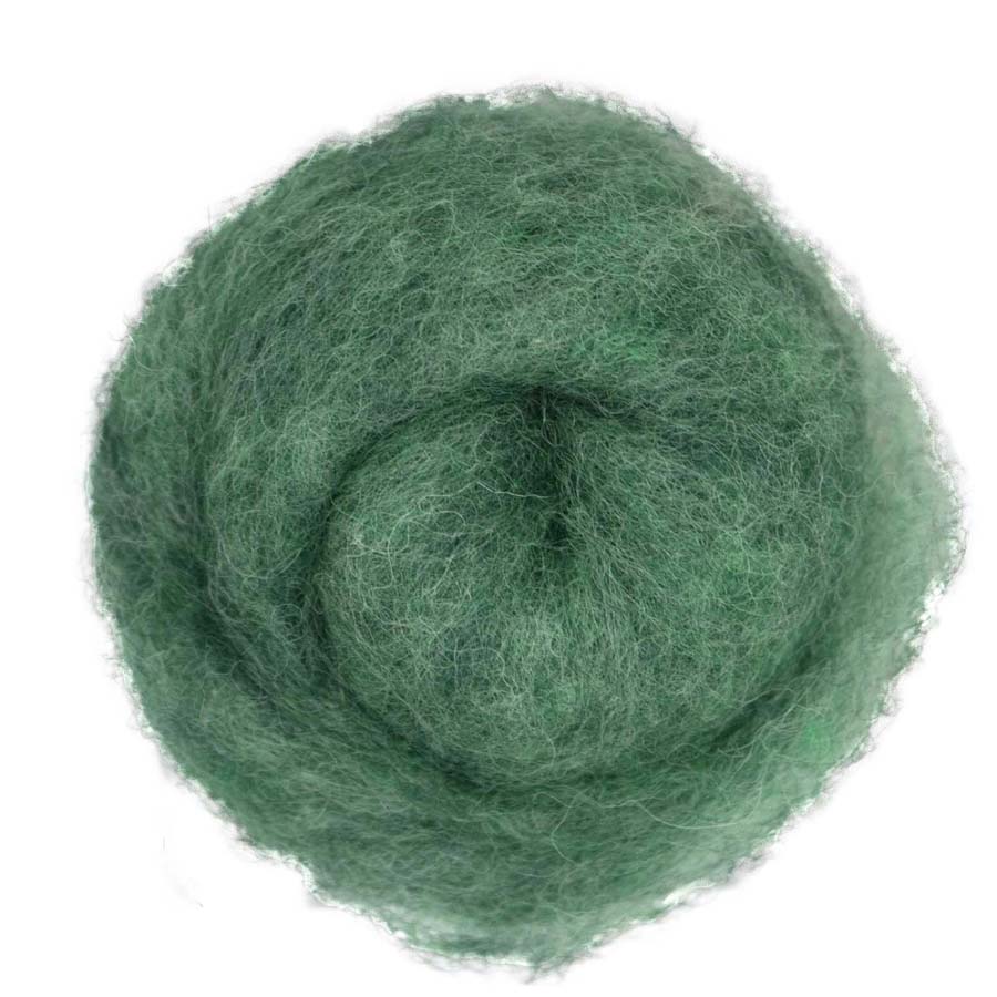 Carded Felt Wool Needle Felting Carded Batt Maori DHG Eucalyptus