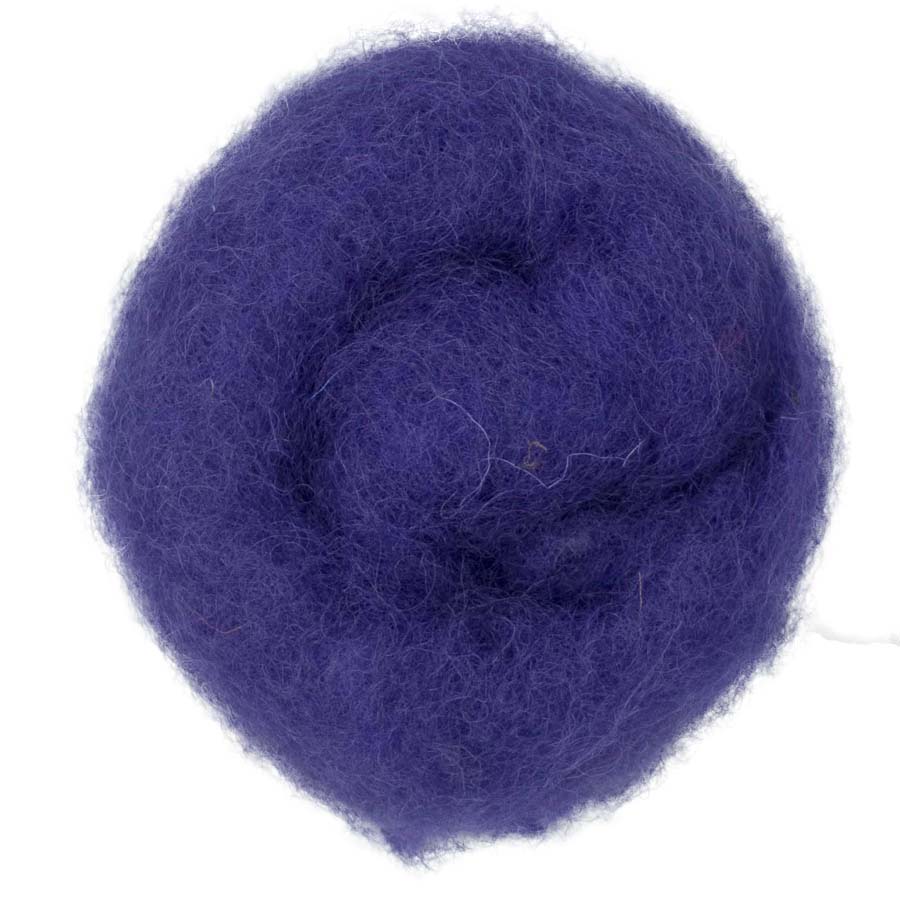 Carded Felt Wool Needle Felting Carded Batt Violet Lilac Purple Maori DHG Florence