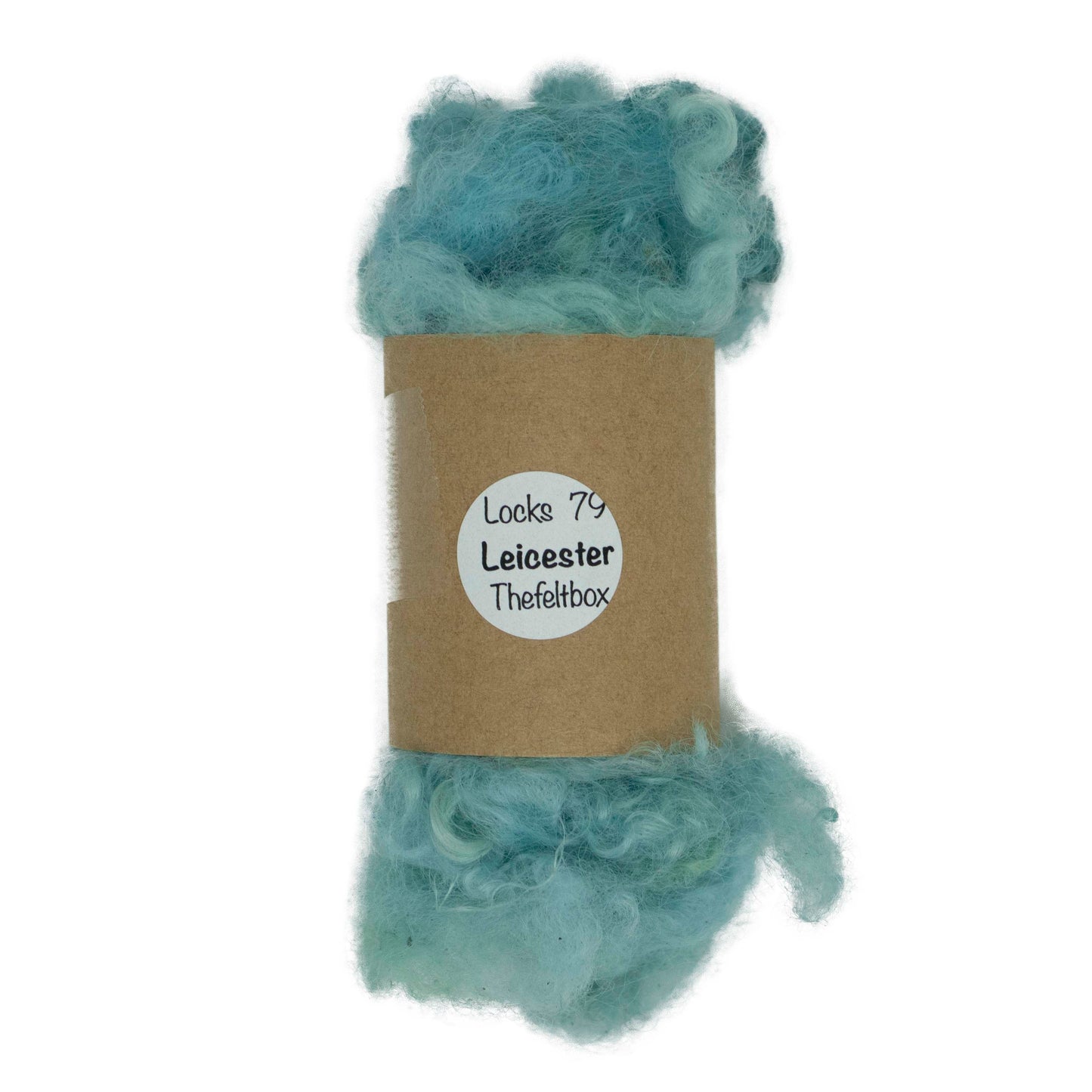 Hand Washed Turquoise & Aqua Leicester Longwool Locks (79) | 14g Felting Wool