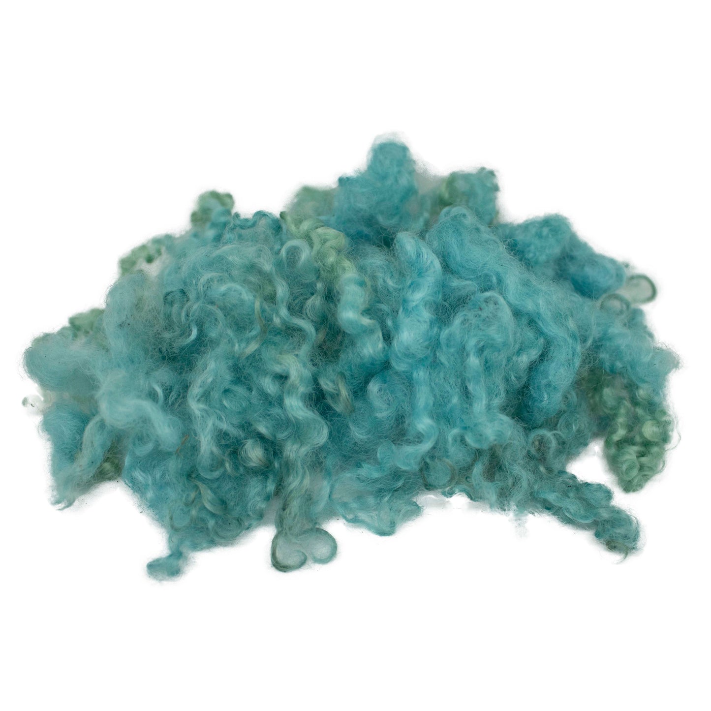 Hand Washed Turquoise & Aqua Leicester Longwool Locks (79) | 14g Felting Wool