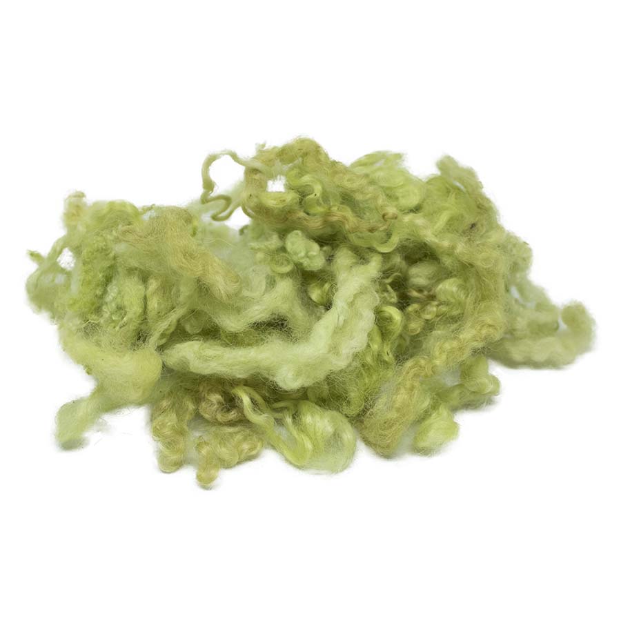 Green Apple Mixed Wool Locks (57) | Needle Felting UK 14 g