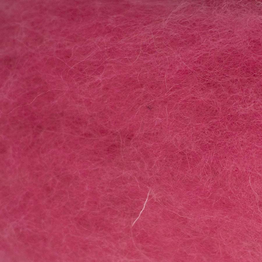 Carded Felt Wool Needle Felting Carded Batt Pink Blush Fuscia Maori DHG Lipstick