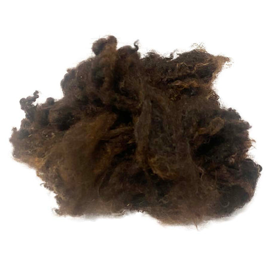 Hand‑Washed Dark Brown Sheep Fleece (99) | 28 g