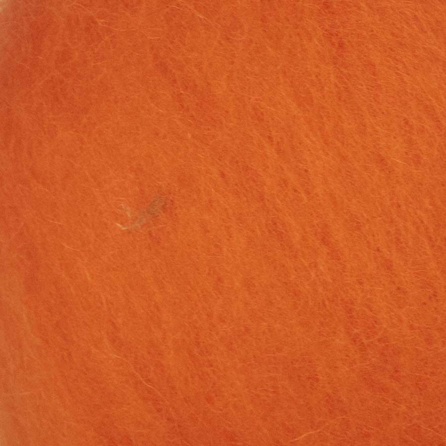 Carded Felt Wool for Needle Felting | Batt Maori DHG Neon Orange