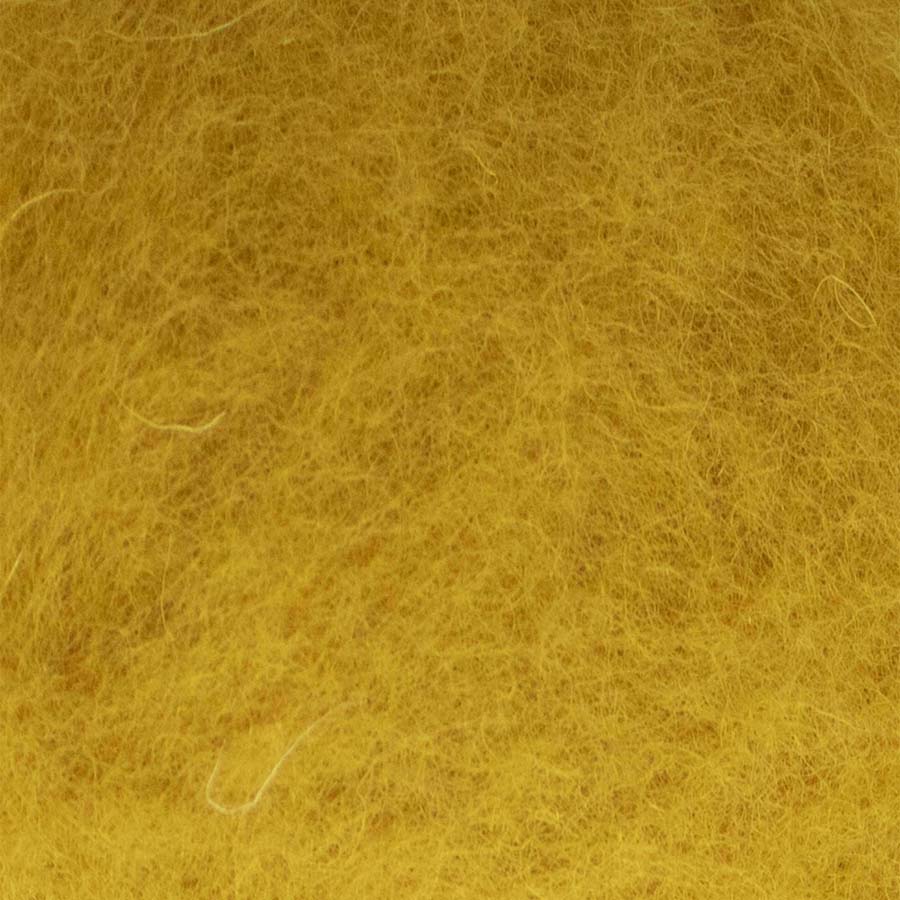 Carded Felt Wool Needle Felting Carded Batt Maori DHG Saffron