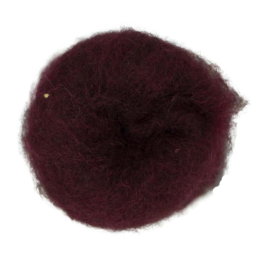 Carded Felt Wool Needle Felting Carded Batt Red Berry Wine Magenta Maori DHG Soft Fruit