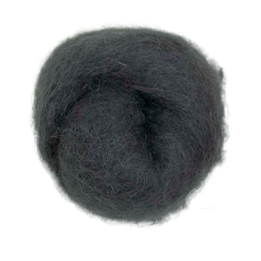 Carded Felt Wool Needle Felting Carded Batt Steel Grey Mouse Maori DHG Storm