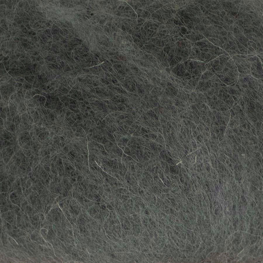 Carded Felt Wool Needle Felting Carded Batt Steel Grey Mouse Maori DHG Storm