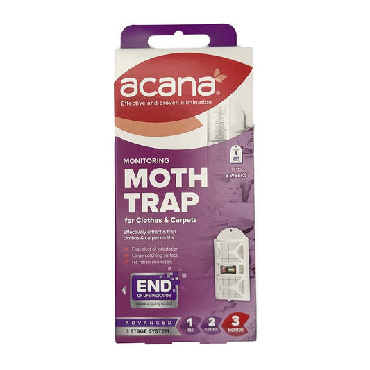 Acana moth monitoring trap for clothes and carpets, front of pack | The Felt Box