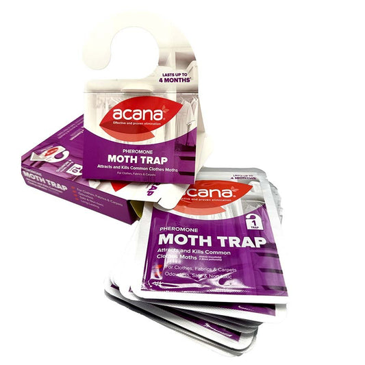Acana pheromone moth trap opened with individual trap sachets | The Felt Box