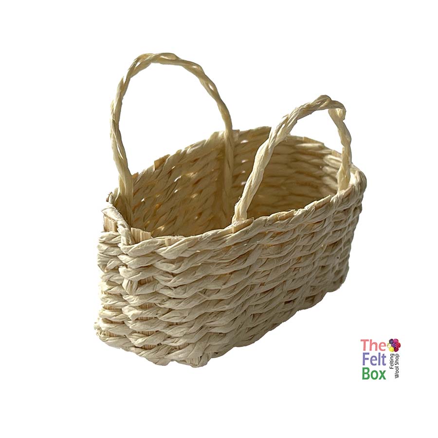 Basket Toy Miniature Accessory 10 cm