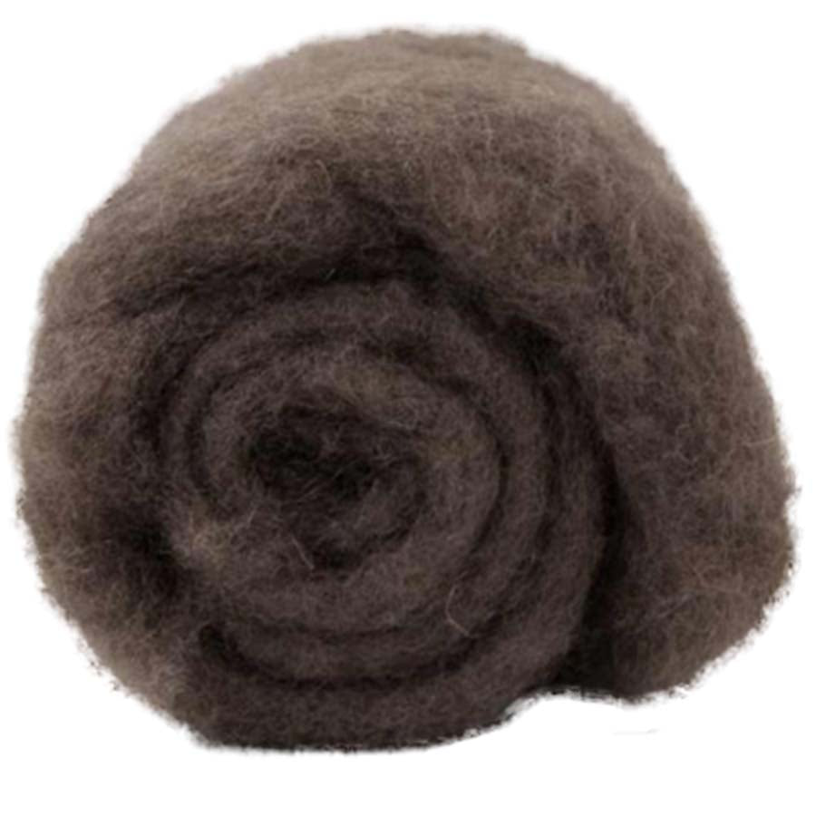 Carded Felt Wool Needle Felting Carded Batt Brown Beige Taupe Maori DHG Beaver